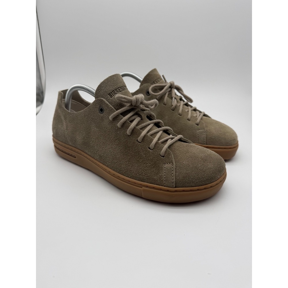 Birkenstock Bend Low Taupe Suede Sneakers Mens 9 Womens 11 EU 42 Narrow